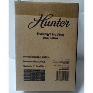 Hunter EcoSilver Pre-Filters Model H-PF600 For Air Purifiers - NEW Sealed